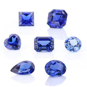 Hình dạng lạ mắt Đá quý màu xanh hoàng gia được trồng đá quý Sapphire