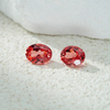 Đá quý màu hồng cắt hình bầu dục Padparadscha Loose Lab Grown