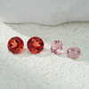 Phòng thí nghiệm màu hồng cắt tròn rực rỡ Padparadscha Đá quý trồng