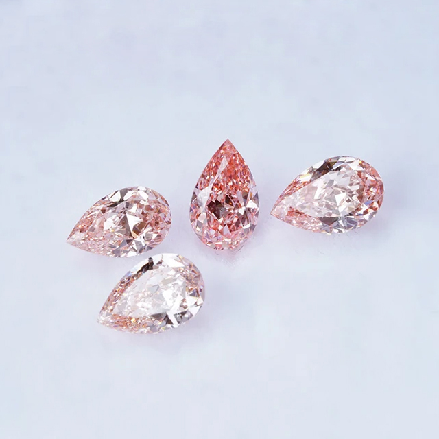 Pear Cut Vivid Pink Lab Grown Diamond với chứng chỉ IGI