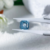 Fancy Blue Color Asscher Cut CVD Lab Grown Diamond bằng IGI