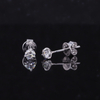 Bạch kim vàng 0,3CT TW HPHT Lab Grown Diamond Martini Set Bông tai stud 