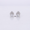 Bạch kim vàng 0,3CT TW HPHT Lab Grown Diamond Martini Set Bông tai stud 